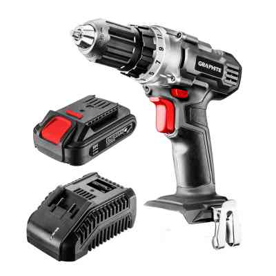 Шуруповерт Graphite Energy+ 18V 1х2Ah, 44Нм, 0-350/0-1250об/мин (58G000-SET1) Винница