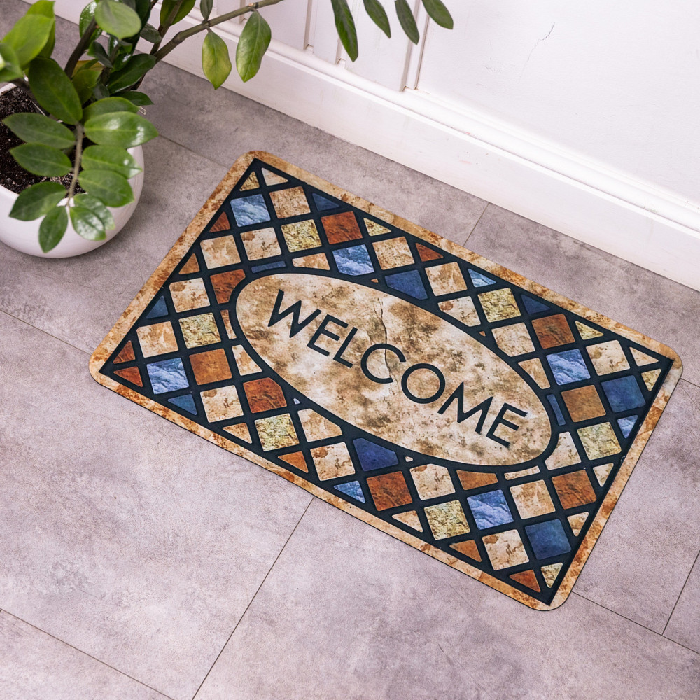 Килимок придверний Framed Welcome 38*58 см діатомітовий HP-42-40 Коломия - фото 4