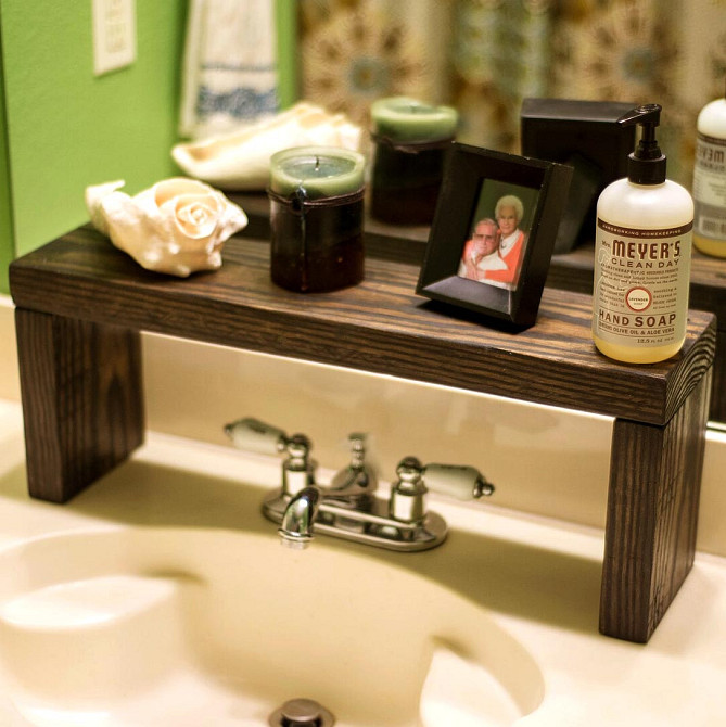 Настільна полиця для ванної "Боусол 18х43" капучино Миколаїв - фото 1