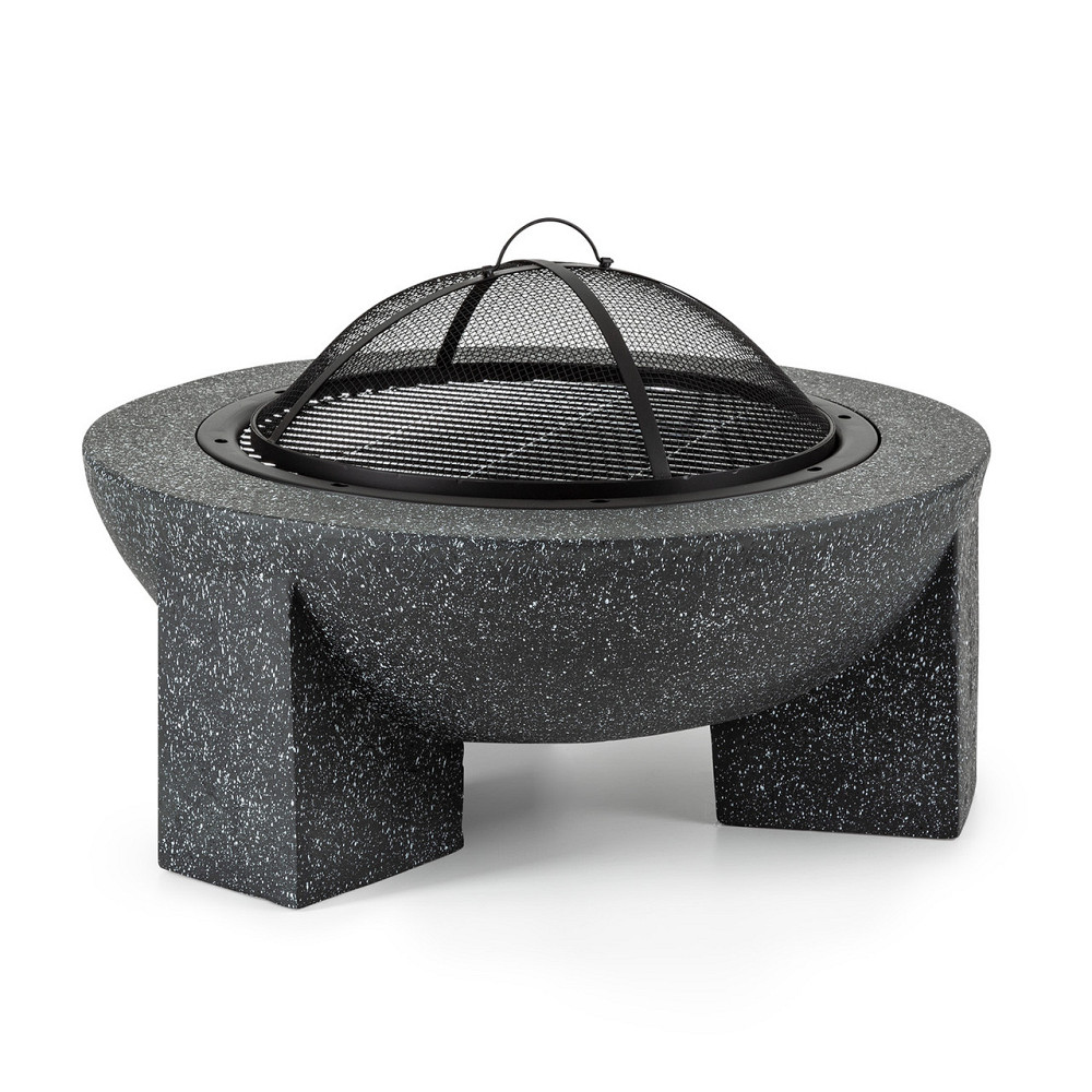 Гриль-чаша Troja Ø 75 см з іскроуловичем сталь MgO штучний камінь вогнетривкий (Німеччина, читати Рівне - фото 1