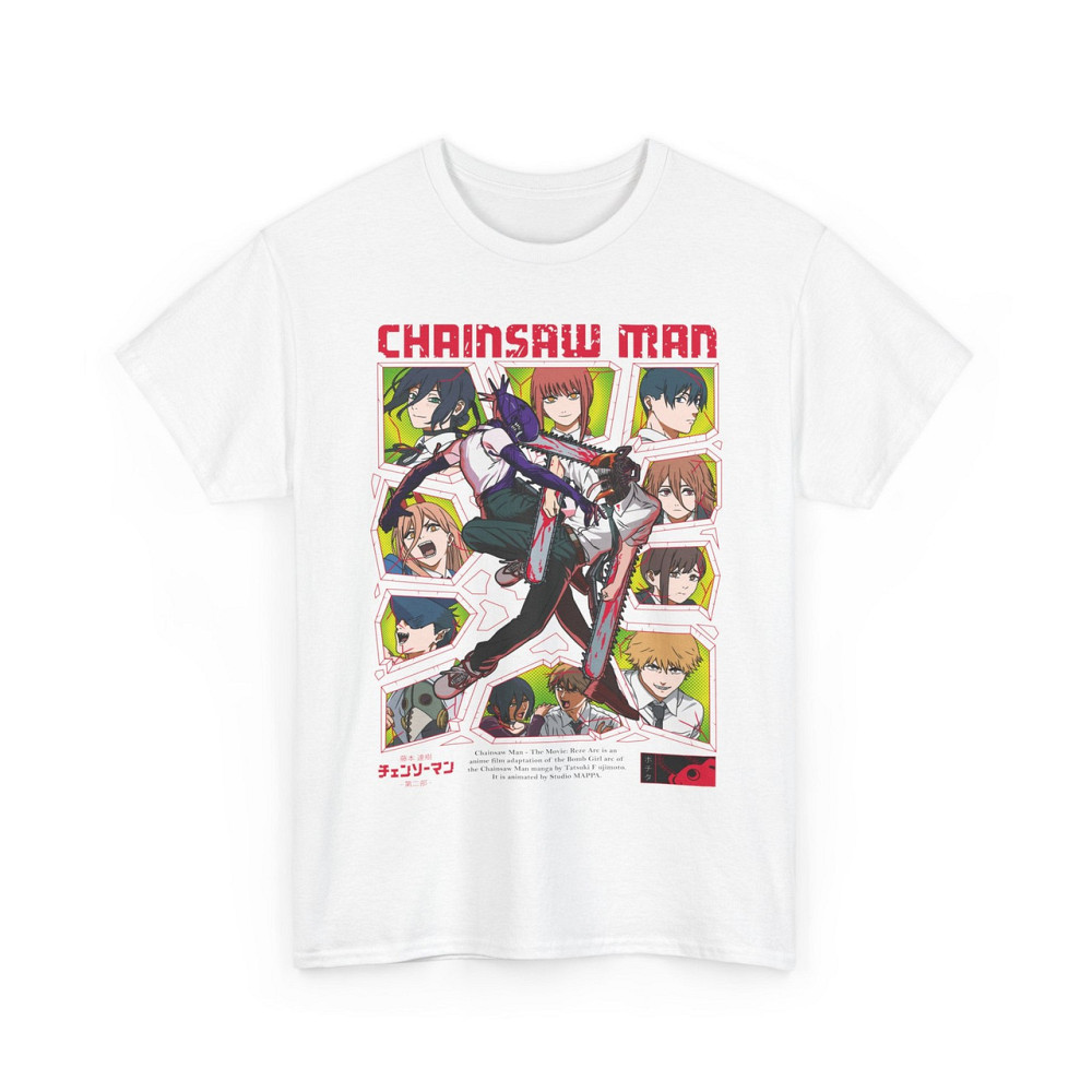 Футболка аниме Человек-бензопила оверсайз (S/M/L) Черний AnimeJ0130 Днепр - изображение 6