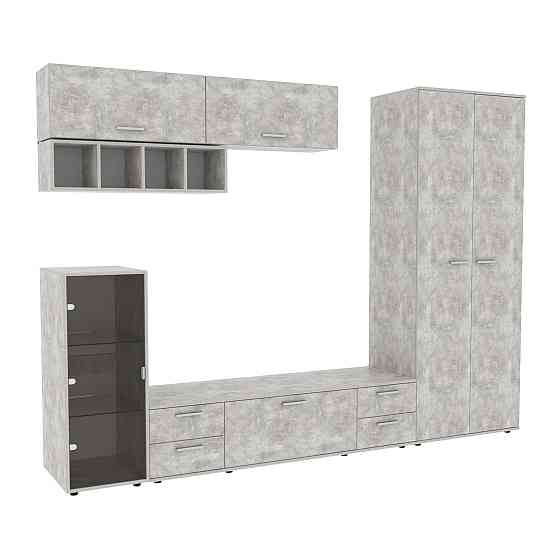 Стенка в гостиную Hugo-1, Бетон, 2860х520х2120 Львов