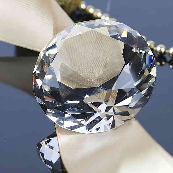 Декоративний діамант RESTEQ 60 мм, Діамант із оптичного скла к9, Діамант із кришталевого скла K9, K9 Crystal Київ
