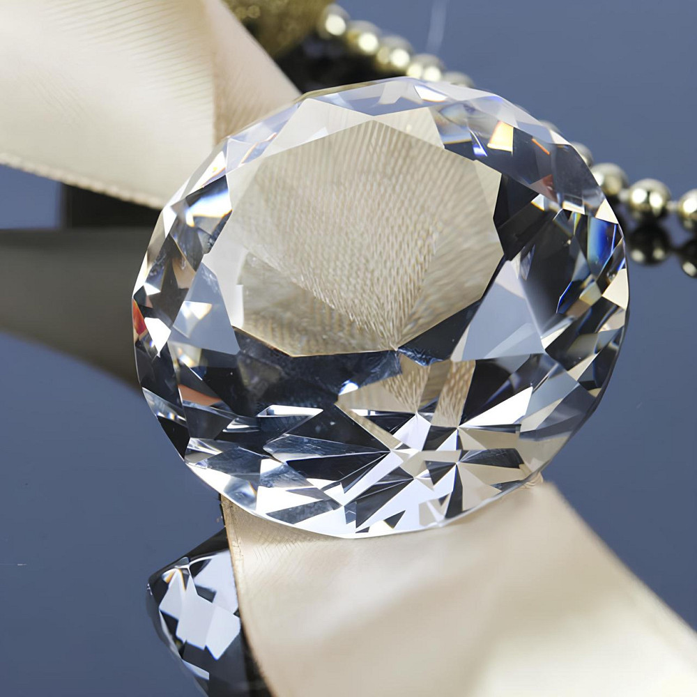 Декоративний діамант RESTEQ 60 мм, Діамант із оптичного скла к9, Діамант із кришталевого скла K9, K9 Crystal Київ - фото 6