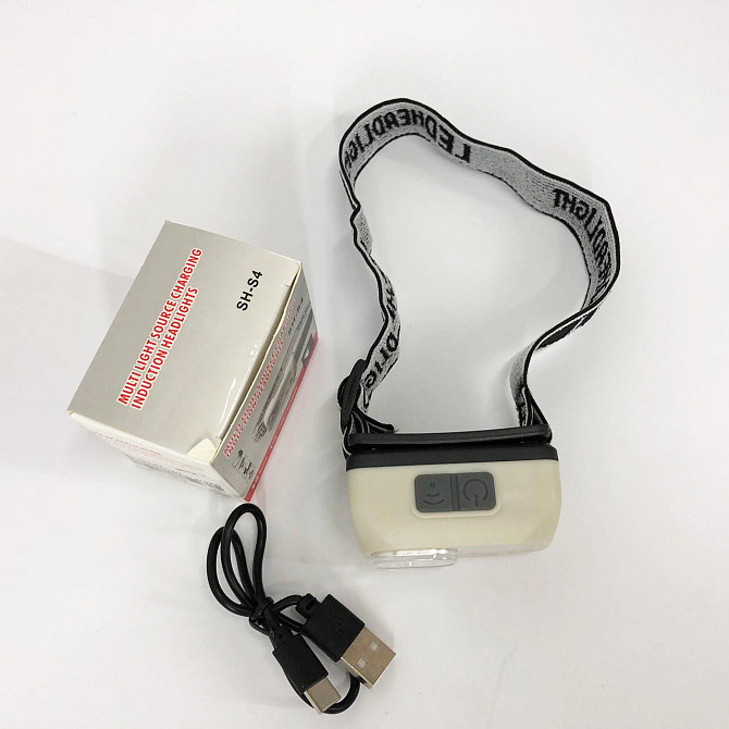 Яркий светодиодный мощный фонарь SH-S4-XPE+3SMD, Фонарик налобник, Фонарик на голову диодный NJ-69 Львов - изображение 7
