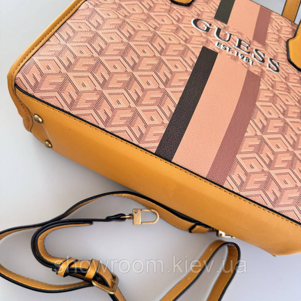 Жіноча сумка шоппер Guess (866522) помаранчева Київ - фото 5