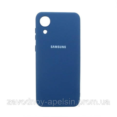 Samsung A03 Core A032 Чохол силіконовий Silicone Cover (синій) Одеса - фото 1