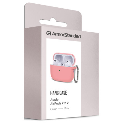 Чехол для наушников Armorstandart Hang Case для Apple AirPods Pro 2 Pink (ARM68588) Винница - изображение 3