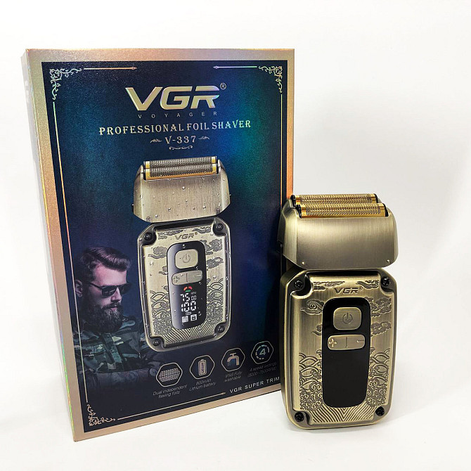 Портативне гоління VGR V-337, Машинка для гоління тример, Машинки для стрижки AI-417 бороди професійні Київ - фото 3