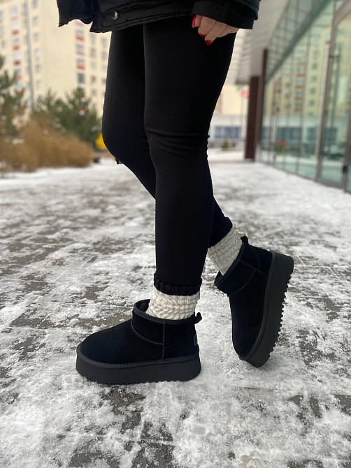 Stilli Угги жіночі STILLI 250-1 чорні (зима, замша натуральна) (6144) Коломия - фото 6