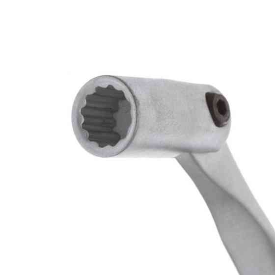 Ключ рожково-накидной, шарнирный, 9 мм, Cr-V, покрытие: сатин-хром INTERTOOL XT-1409 Киев