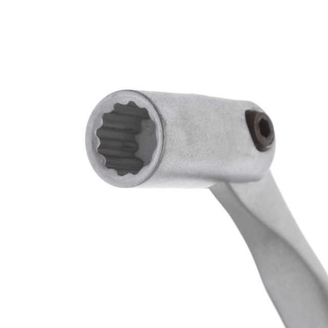 Ключ рожково-накидной, шарнирный, 9 мм, Cr-V, покрытие: сатин-хром INTERTOOL XT-1409 Киев - изображение 3