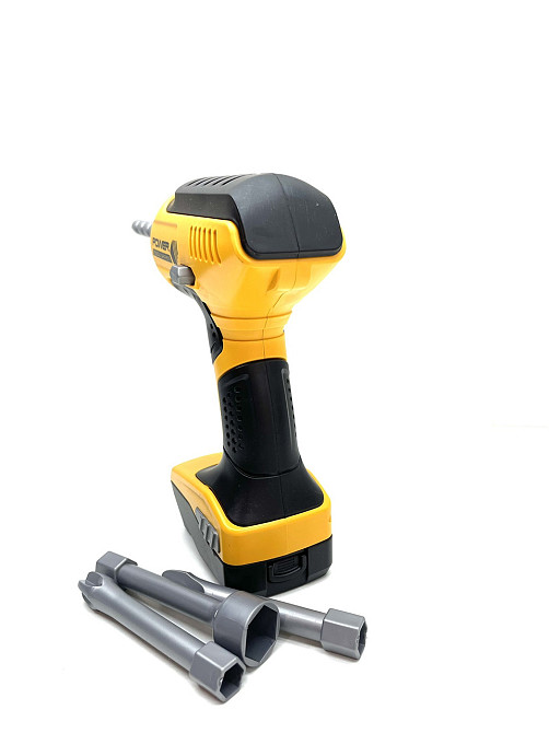 Шуруповерт іграшковий 4 насадки автоматичне обертання режим "реверс" Жовто-чорний (T002) Чернігів - фото 2