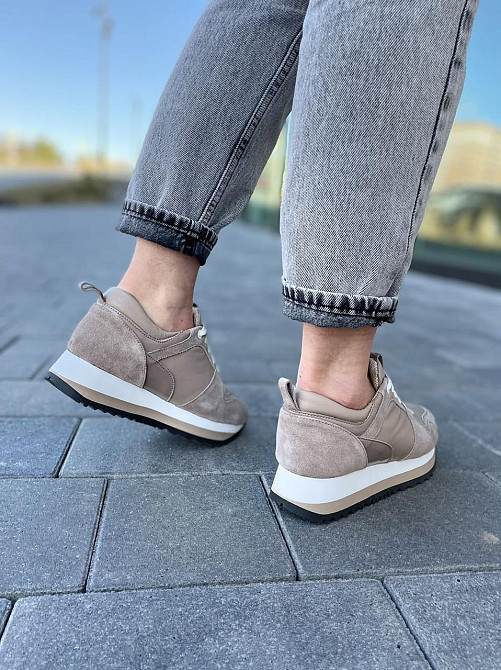 ARLEN Кросівки жіночі ARLEN КК-ЛВ капучіно (весна-осінь, шкіра+замша натуральна) (5004) Коломия - фото 3