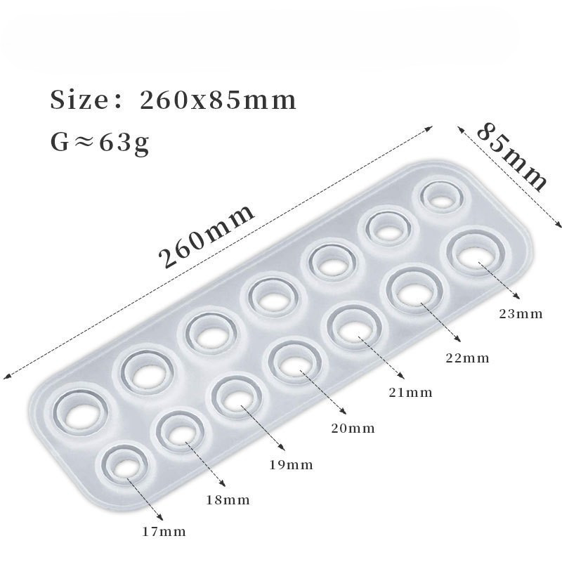 Силиконовая форма для колец 260 на 85 мм серый Киев - изображение 2
