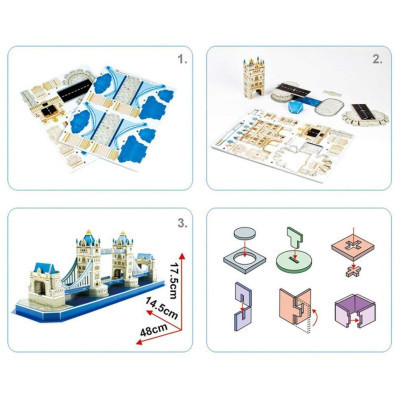 Пазл Cubic Fun 3D Тауерський Міст серія C (C238h) Вінниця - фото 5