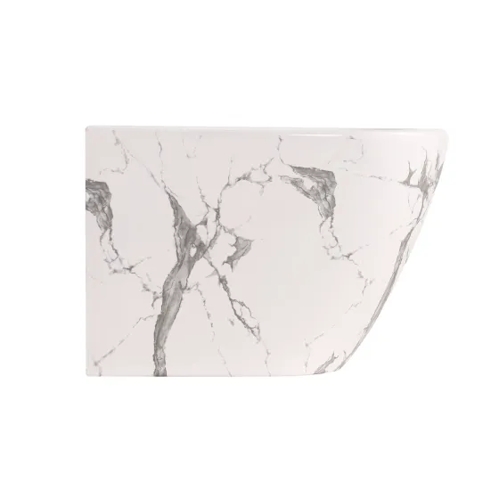 Біде підвісне Qtap Robin 515x370x350 мм, Marble QT13551381GMR Київ