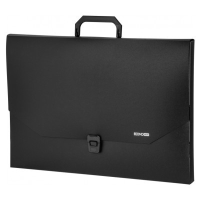 Папка - портфель Economix пластиковый A3 на застежке 1 отделение, черный (E31616) Винница - изображение 1