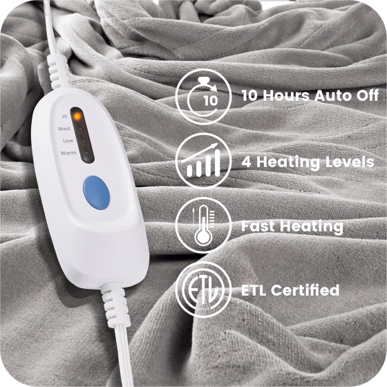 Ковдра з підігрівом McJaw 180 × 130 см Луцк