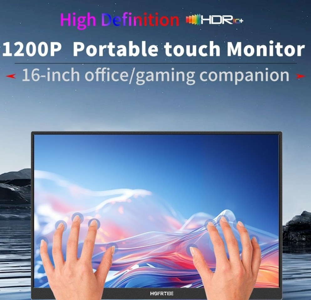 HGFRTEE 16" Сенсорний портативний монітор Київ - фото 2