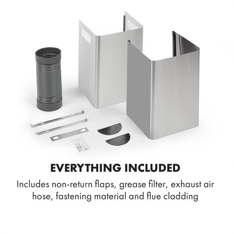 Вытяжка Gloria режим отвода воздуха 90 см 580 м³/ч RGB светодиодный стеклянный экран из нержавеющей стали Ровно - изображение 8