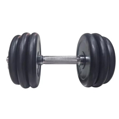 Гантель HSF з гумовим покриттям MD2502 - 15 кг (К00024979) Винница - изображение 1