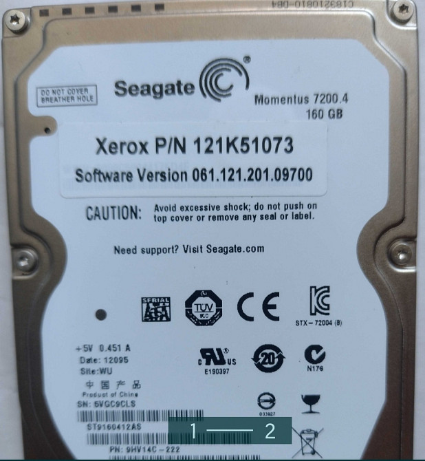 Жёсткий Диск: Seagate Xerox 121k51073. Киев - изображение 1