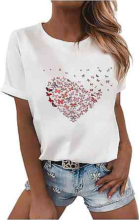 Футболка жіноча з принтом  48 Біла 2664088727 Дніпро