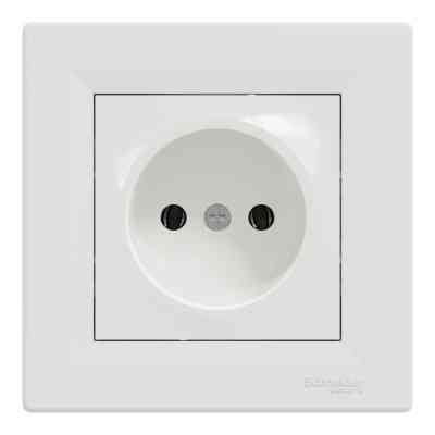 Розетка Schneider Electric ASFORA без заземлення біла (EPH3000121) Вінниця