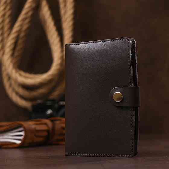 Мужской тревел-кейс из натуральной кожи Shvigel 16525 Коричневый Киев