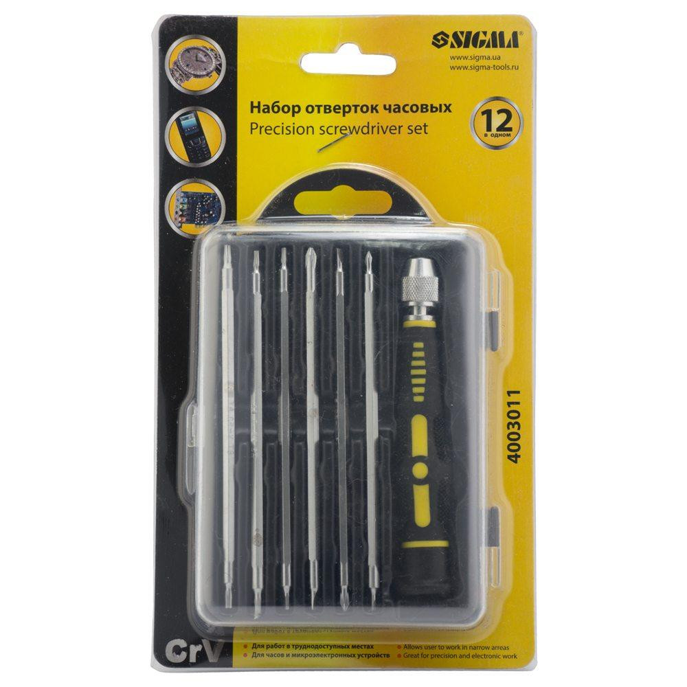 Набір викруток часових 12 в 1 CrV (кейс) SIGMA (4003011) Київ - фото 7