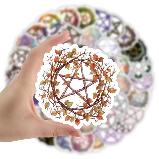 Набор наклеек Пентаграмма – 52 шт Киев - изображение 4