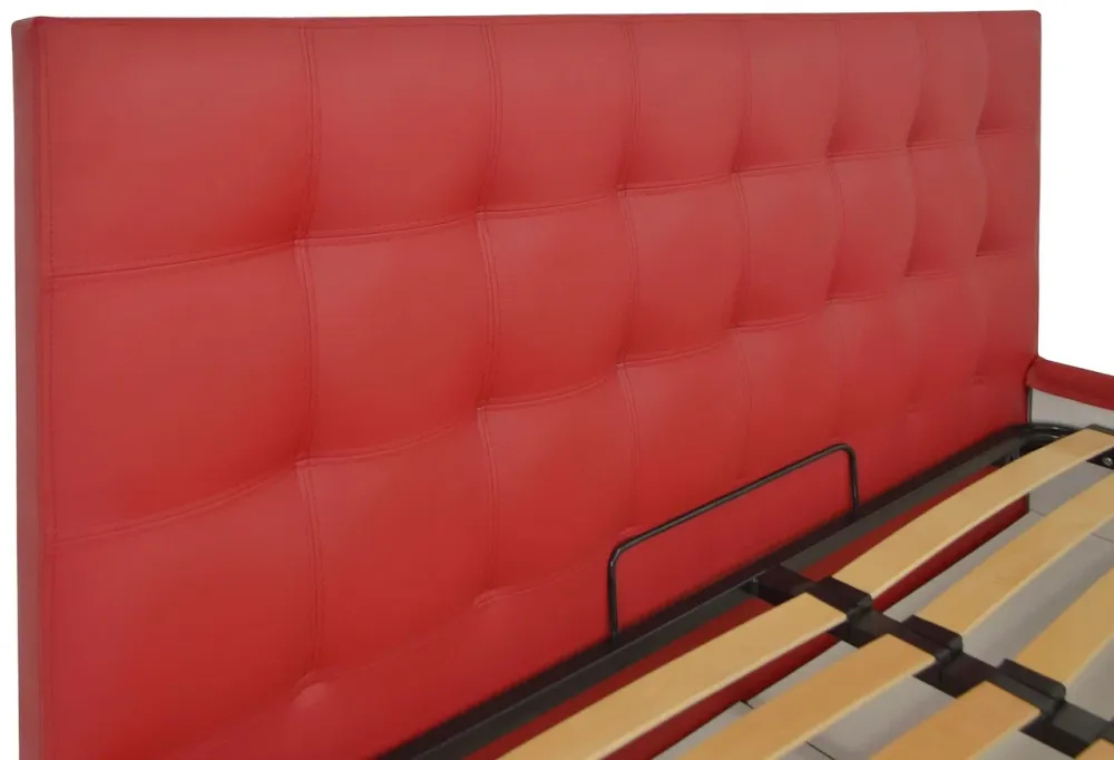 Ліжко Chester VIP 140 х 200 см Fly 2210 З додатковою металевою цільнозварною рамою Червоний Київ - фото 4