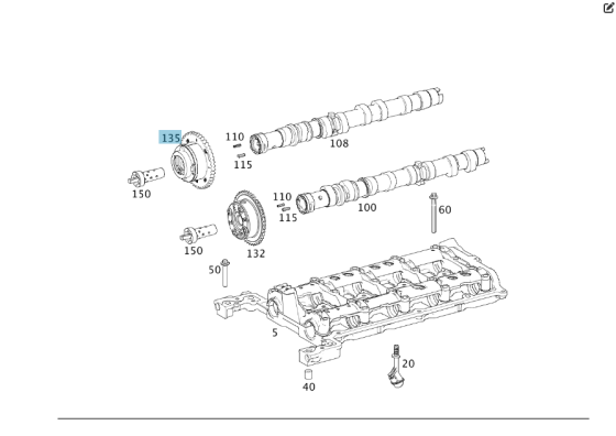 Mercedes-Benz  A2710501500 Шестерня випускного розподільного валу двигуна M271 Одесса