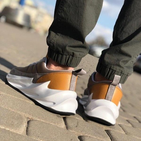 Термо Кросівки Adidas $harks Сірі Чоловічі Адідас Бежеві Акули Єврозима (розміри: 41,42,43,44,45) Відео Огляд Дніпро - фото 9