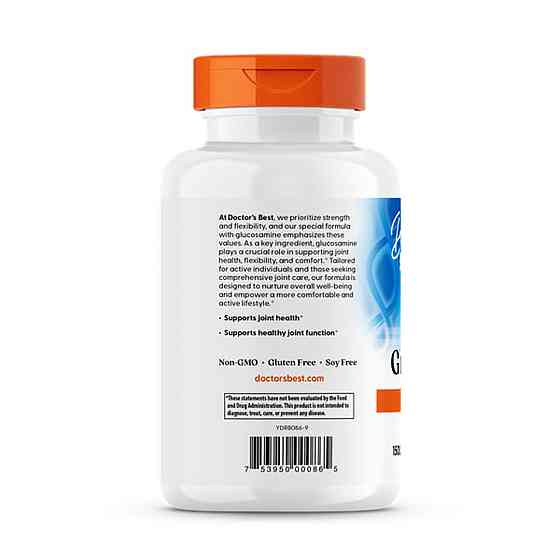 Глюкозамін сульфат для суглобів Doctor's Best Glucosamine Sulfate 750 мг 180 капс Київ