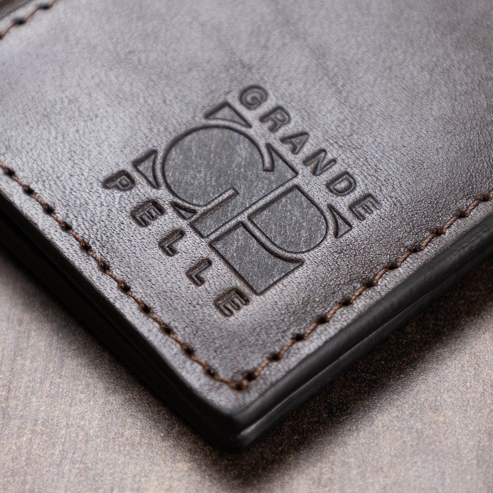 Кожаная визитница GRANDE PELLE 11531 Коричневый Киев - изображение 10