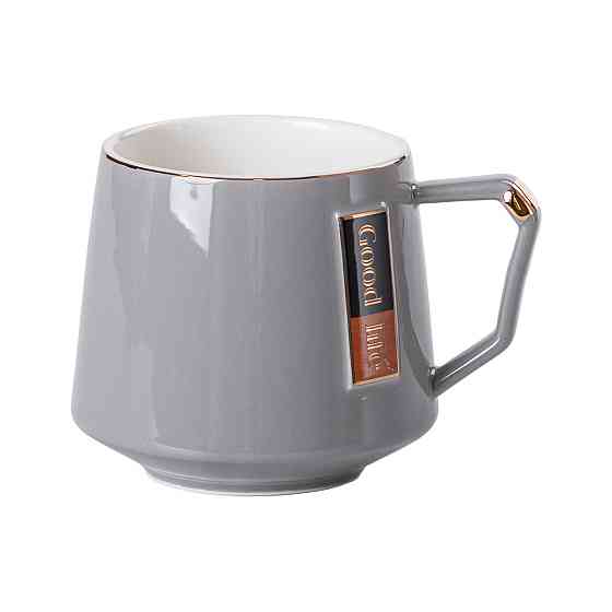 Yiwu Чайний сервіз на 6 персон з порцелянаовою підставкою, сірий HP-15-26 Коломыя