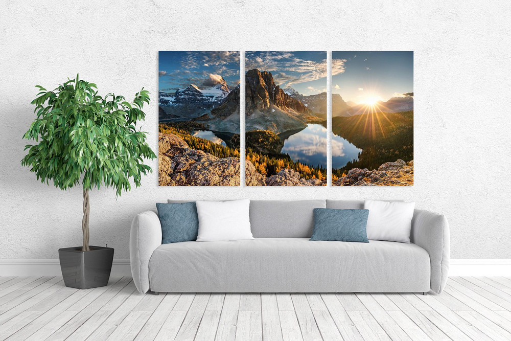 Модульная картина в гостиную / спальню  Гори  ART-093_3A 70х130 см Киев - изображение 2