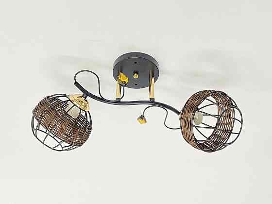 VALESO Стельова люстра на 2 плафони 91188A/2 чорний+хром Коломыя