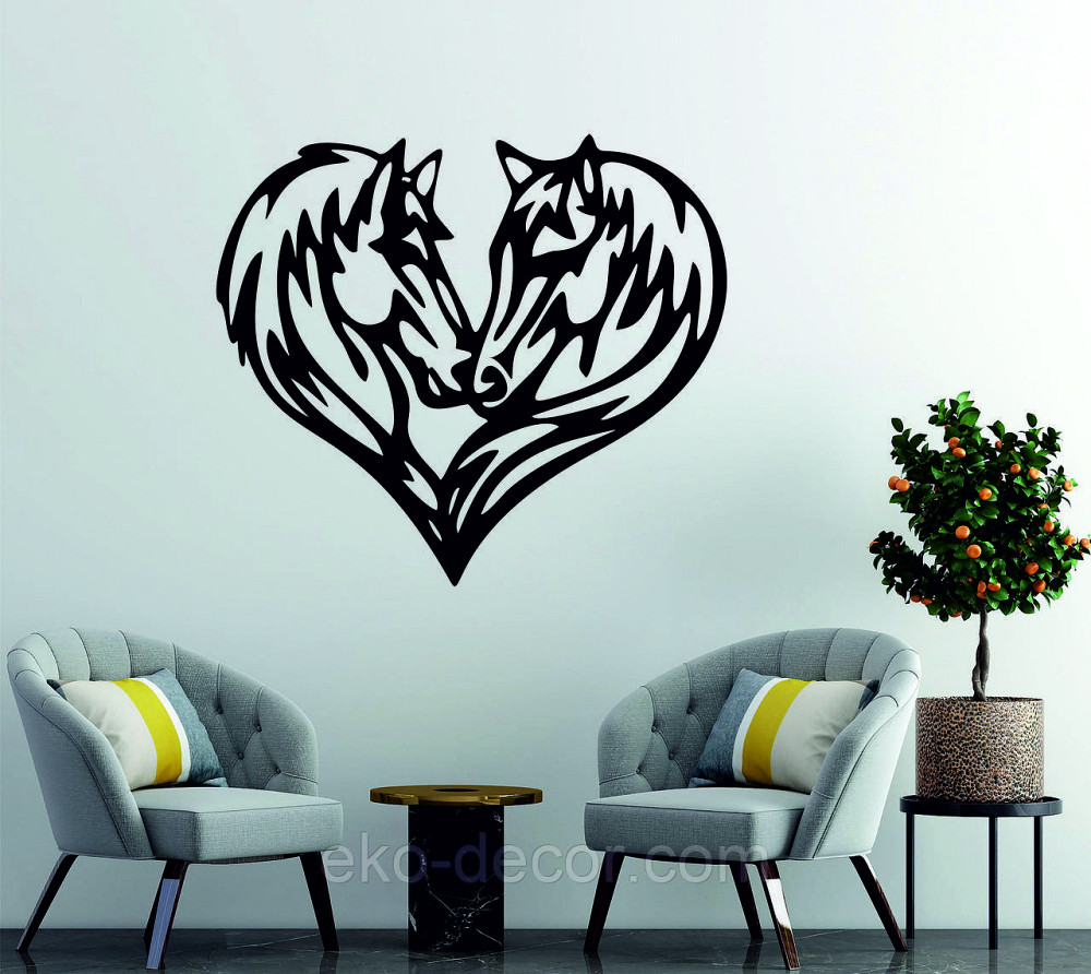 Декоративное настенное Панно «Кони», Декор на стену Киев - изображение 2