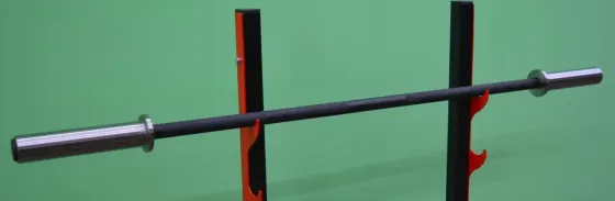 Гриф олімпійський 1.5 м з діаметром 50 мм до 150 кг вагою 9 кг Гантелі, гирі, штанги та диски воронований Київ