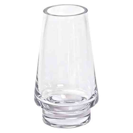 Декоративная стеклянная ваза для цветов 25 см Киев