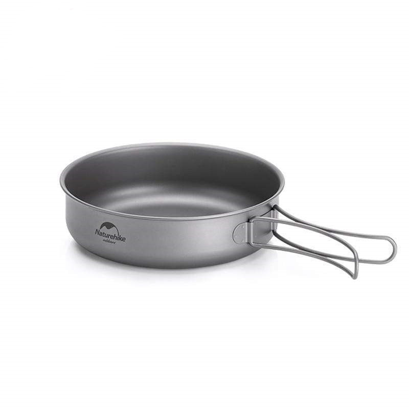 Сковорода титановая с раскладной ручкой Naturehike NH18T010-A (17 см) Винница - изображение 1