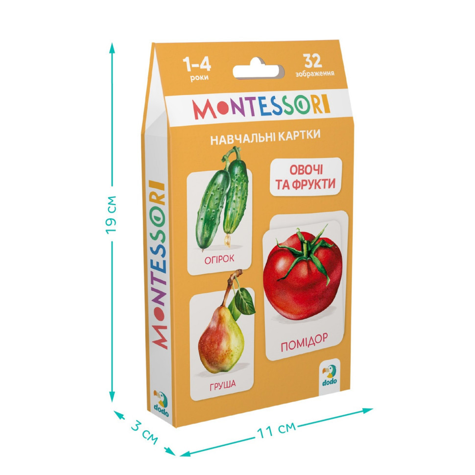 Детский набор учебных карточек Монтессори 