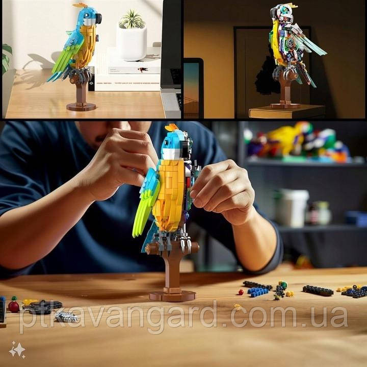 Конструктор механічний папуга двосторонній 688 деталей 13052 Хмельницький - фото 7