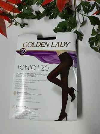 Щільні колготи golden lady tonic 120 чорного кольору голден леді Славута