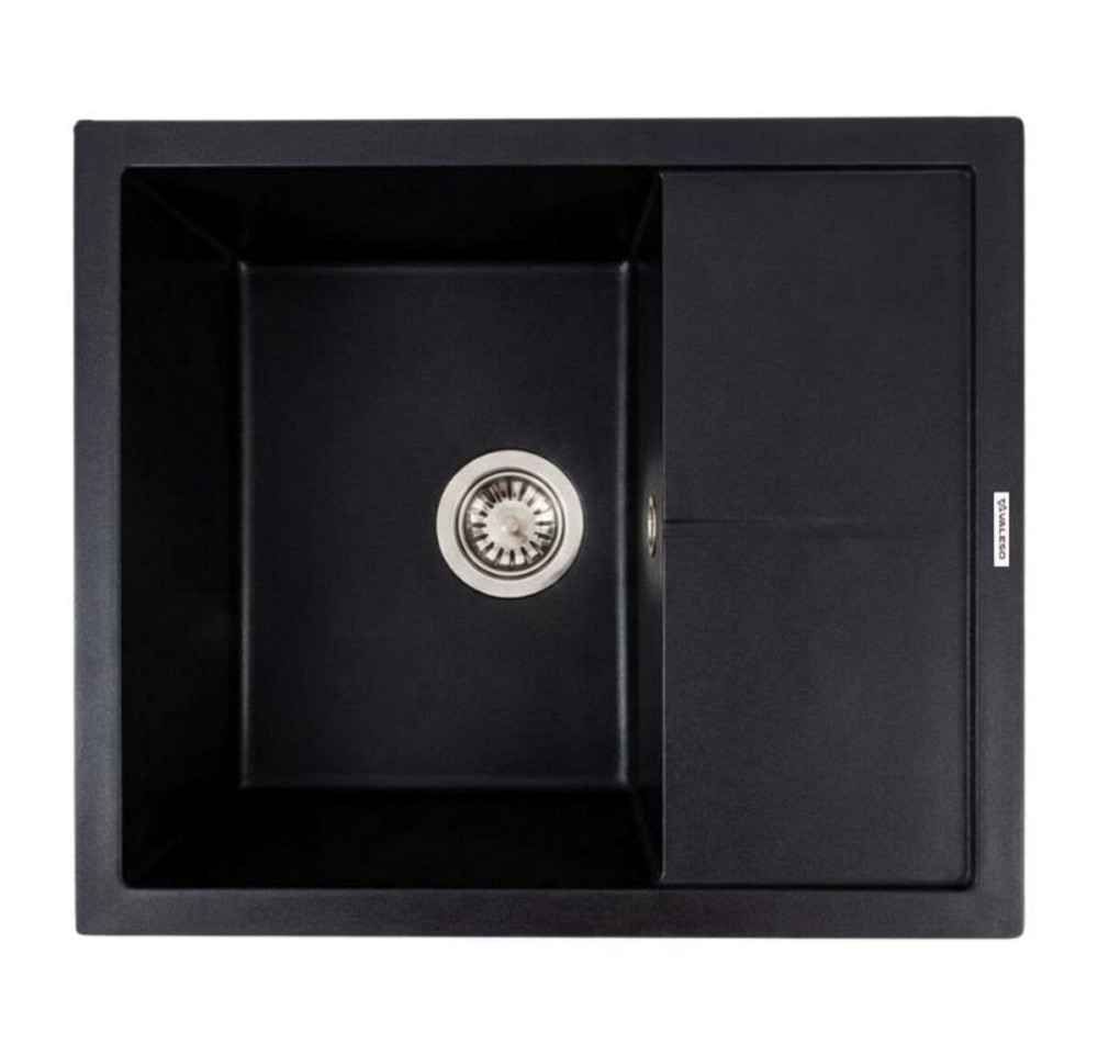 Кухонна гранітна мийка 5850 REYNA VALESO чорна Коломыя - изображение 1