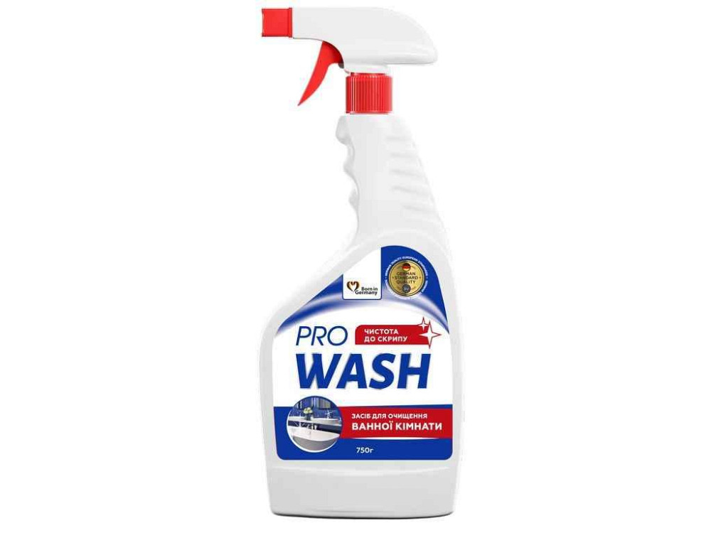 Засіб для чищення ванних кімнат та сантехніки 750мл тригер ТМ PRO WASH Київ - фото 1