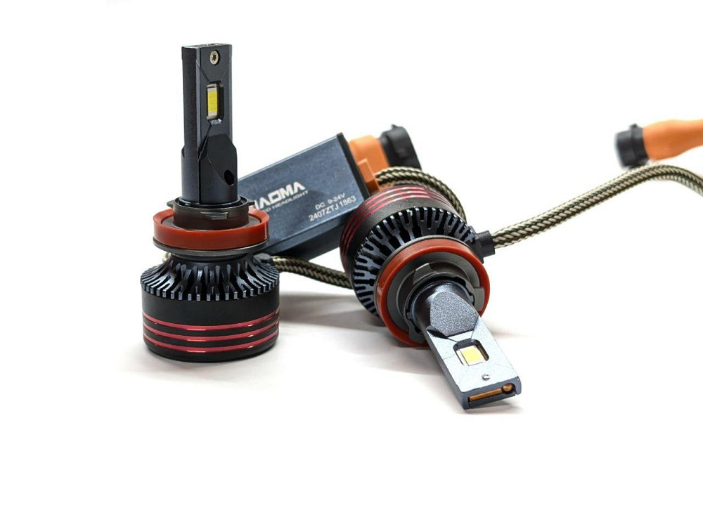 Комплект светодиодных ламп M8 PRO H11(H8/H9/H16) 55W Canbus 6000K 12000Lm 12/24V Харьков - изображение 2